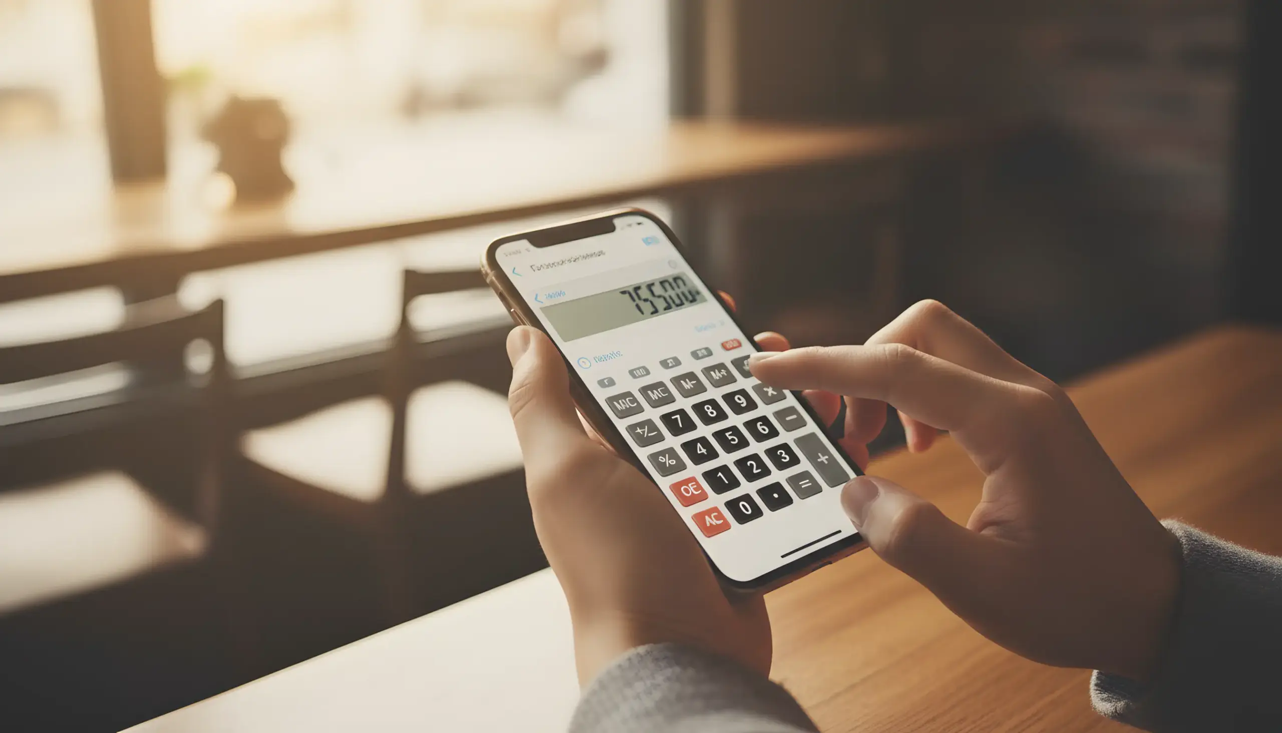 Persona usando aplicación de apuestas en smartphone
