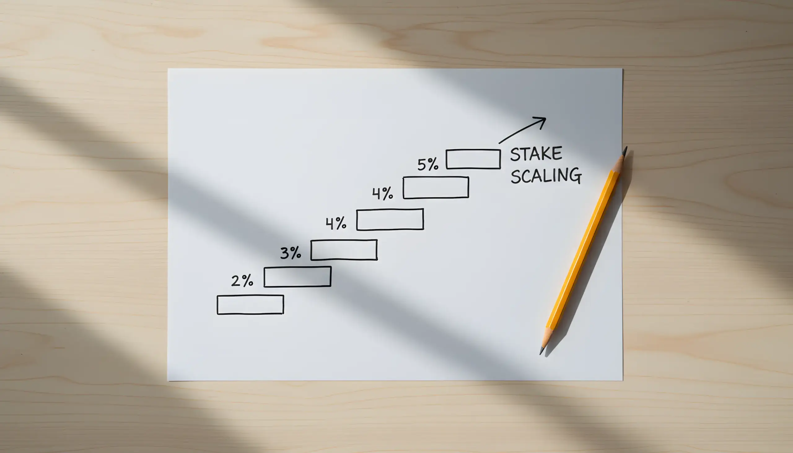 Gráfico simple mostrando escala de stakes por tipo de sistema
